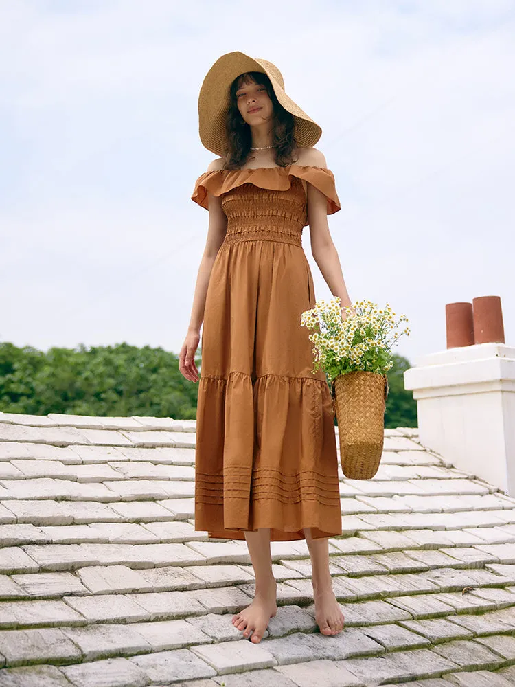 Sure! How about Stylish Off-Shoulder Maxi Dress for Women as the optimized title?