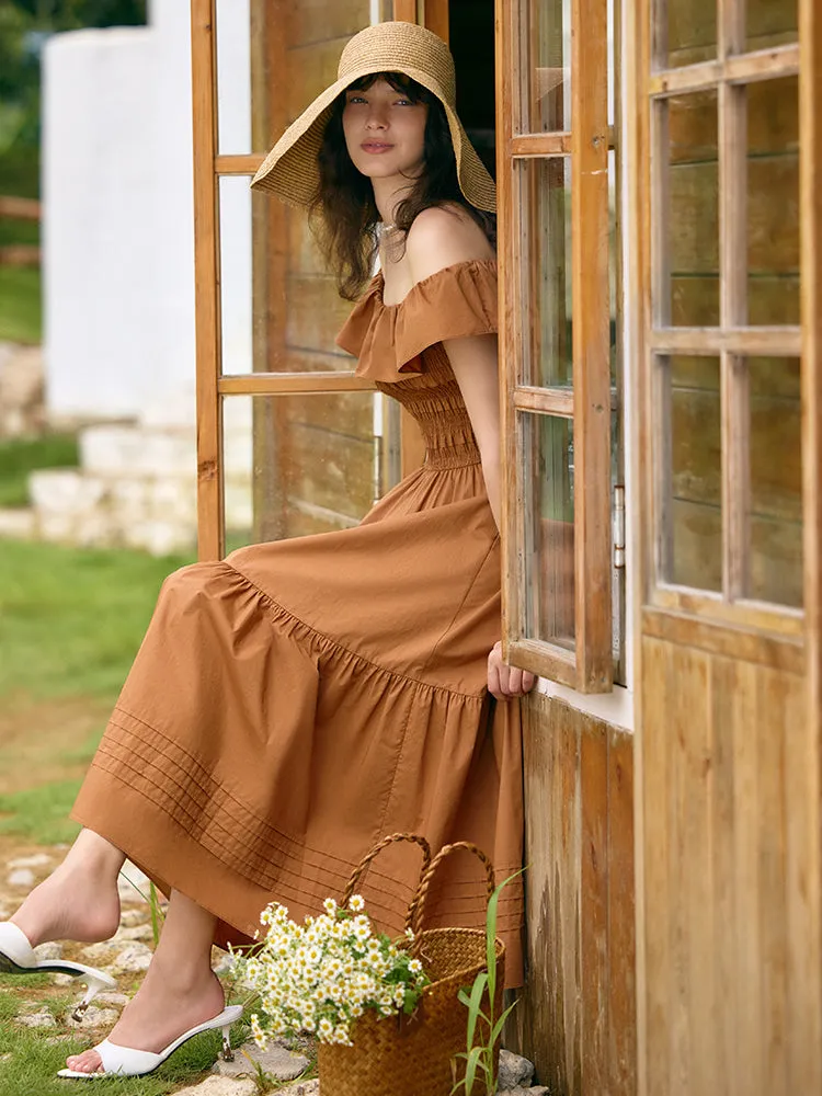 Sure! How about Stylish Off-Shoulder Maxi Dress for Women as the optimized title?