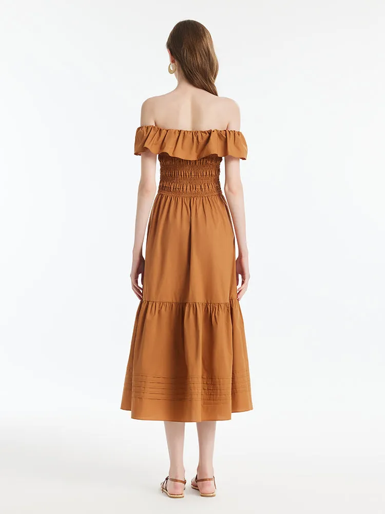 Sure! How about Stylish Off-Shoulder Maxi Dress for Women as the optimized title?