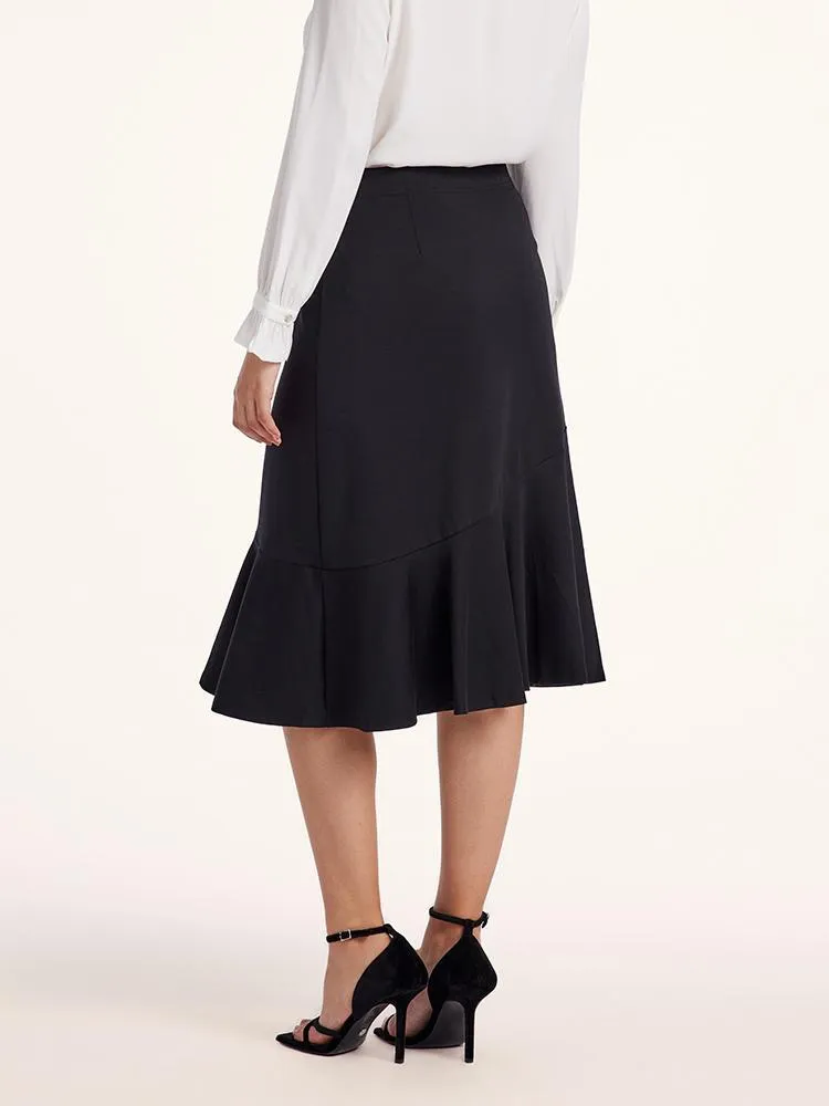 Stretch Knit Fishtail Women Skirt