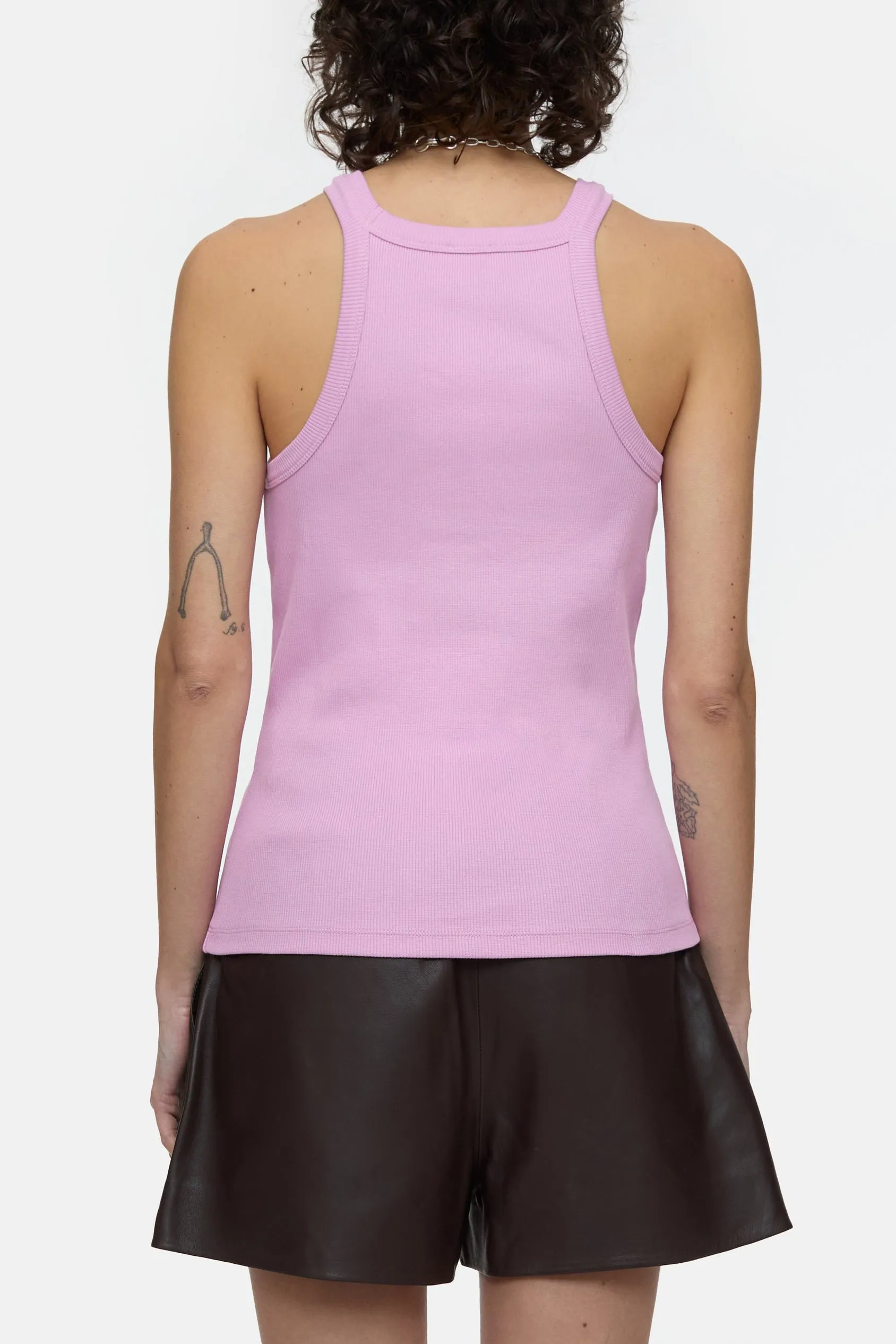 Tank Top Racer in Pink Poeny