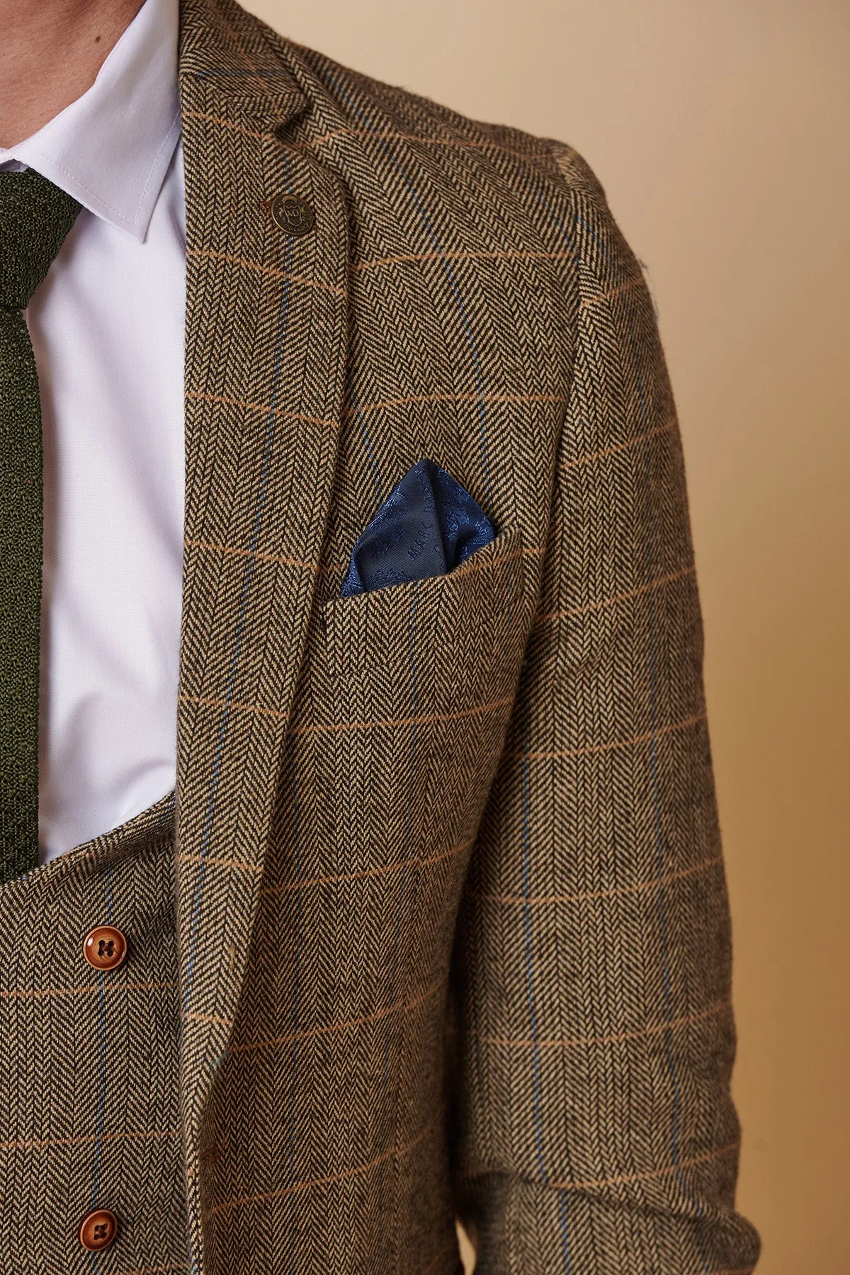 TED - Tan Tweed Check Blazer