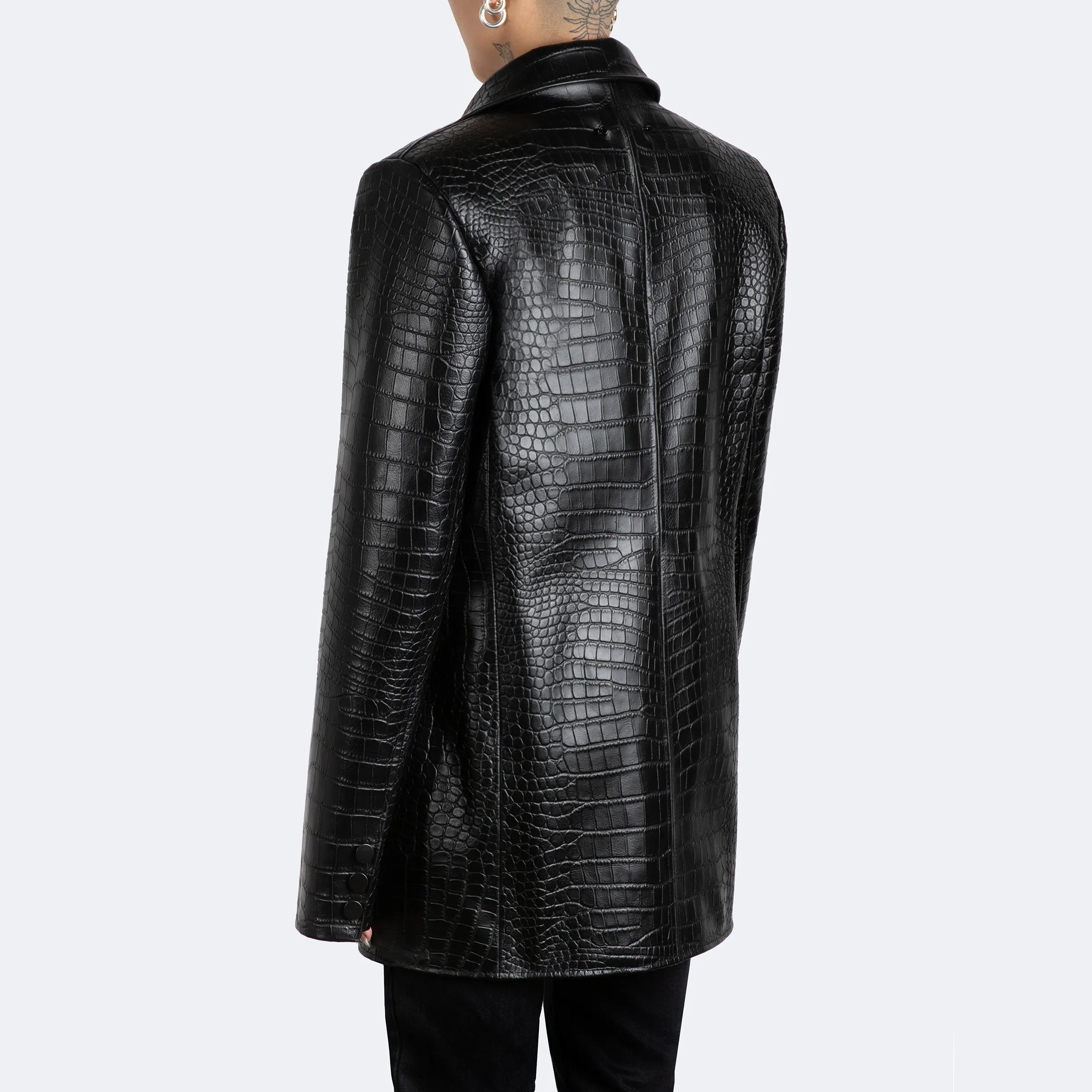 The Kamala Blazer - Croc Embossed