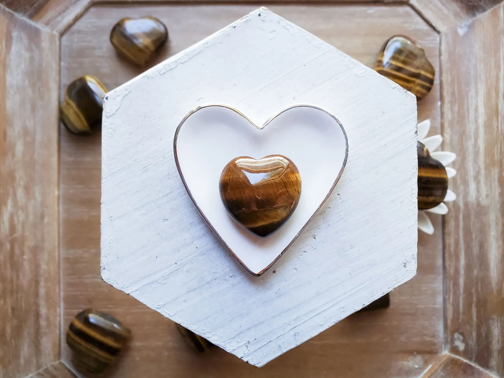 Tiger Eye Heart