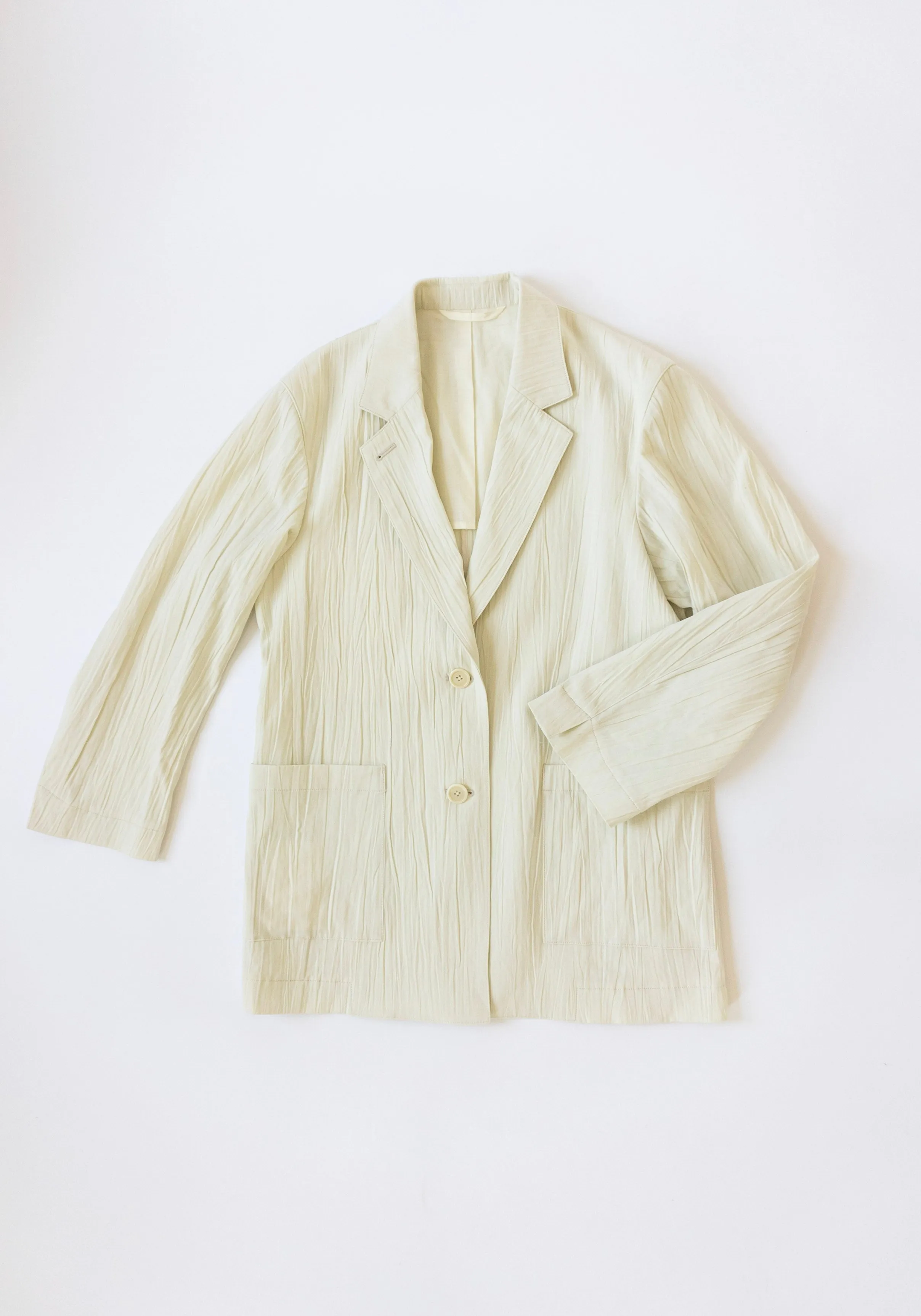 Two Button Blazer in Ivory