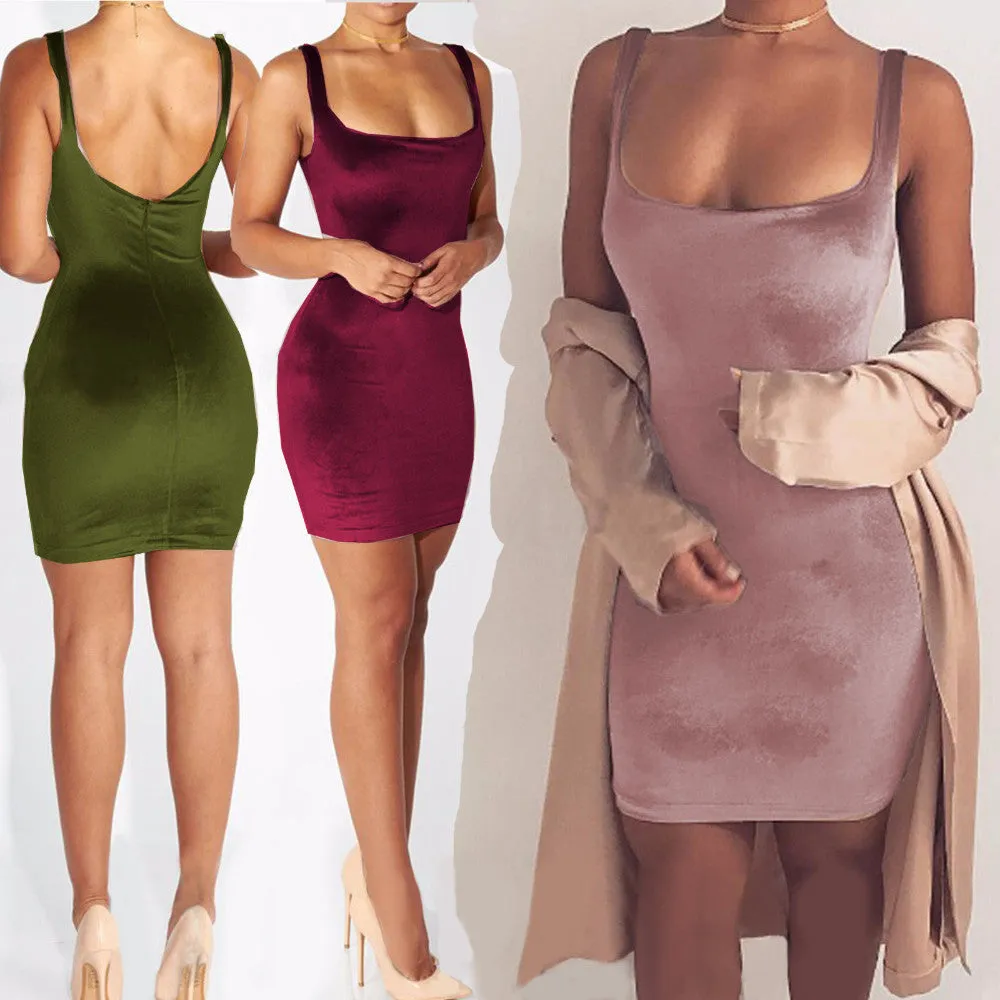 Velvet Dress Women