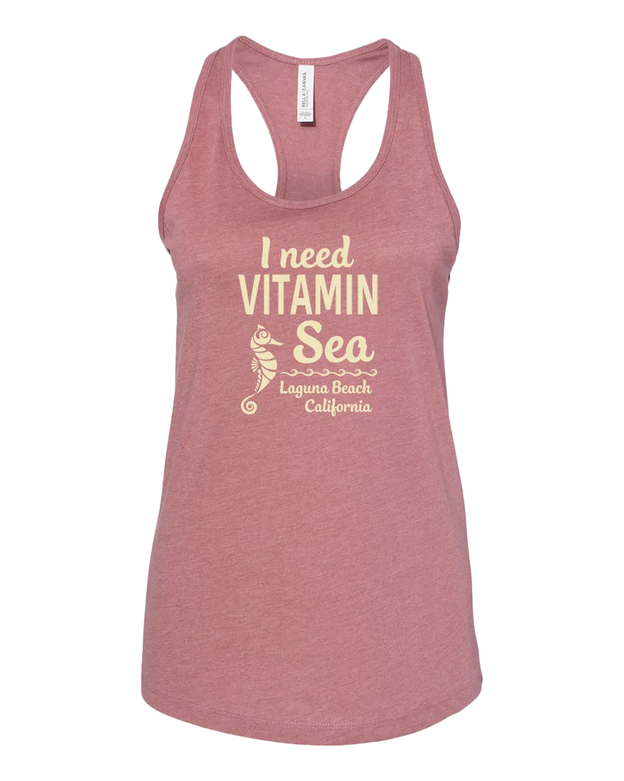 Vitamin Sea Tank Top - Heather Mauve