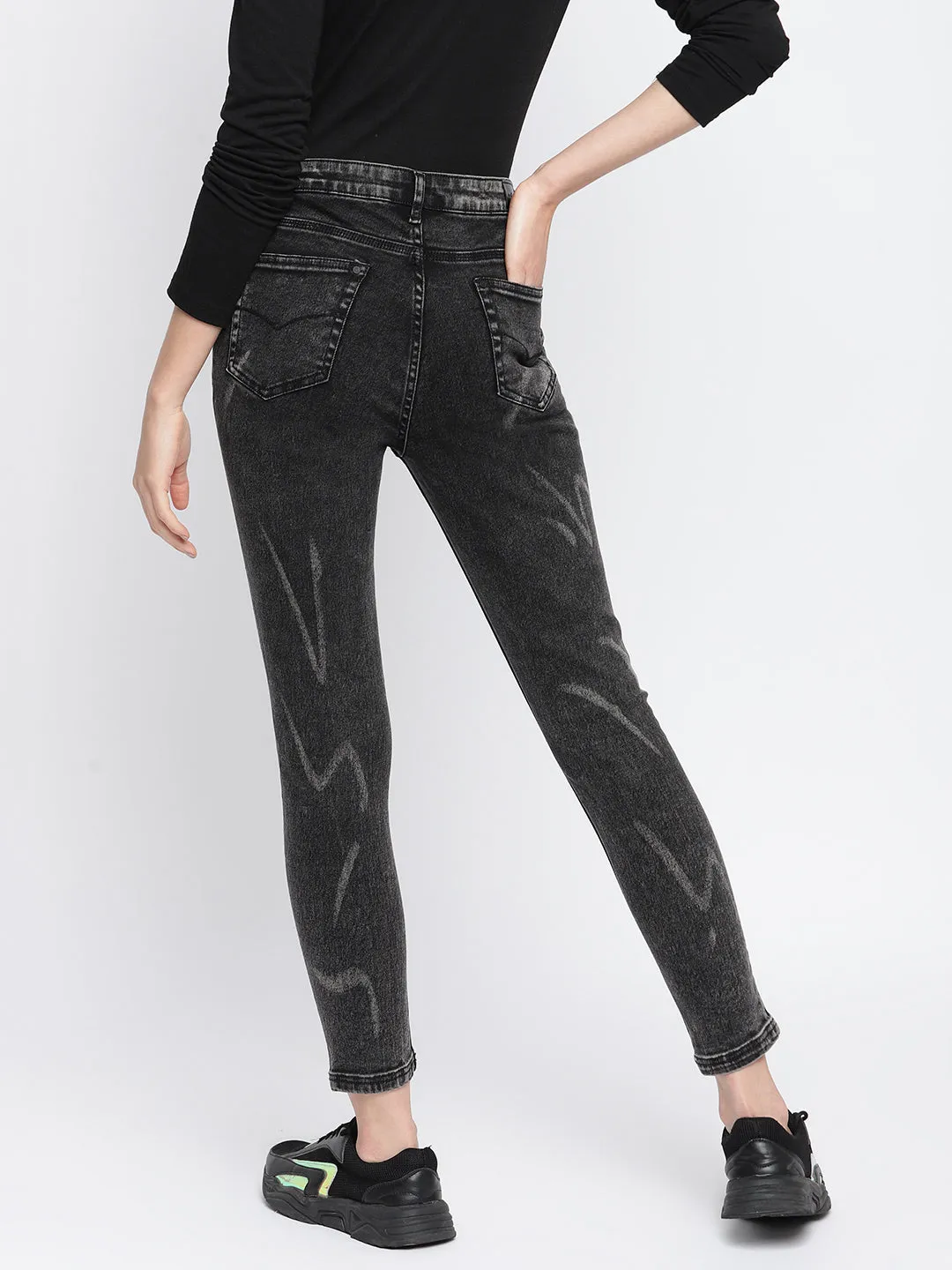 Women Black Skinny Fit Denim Jeans