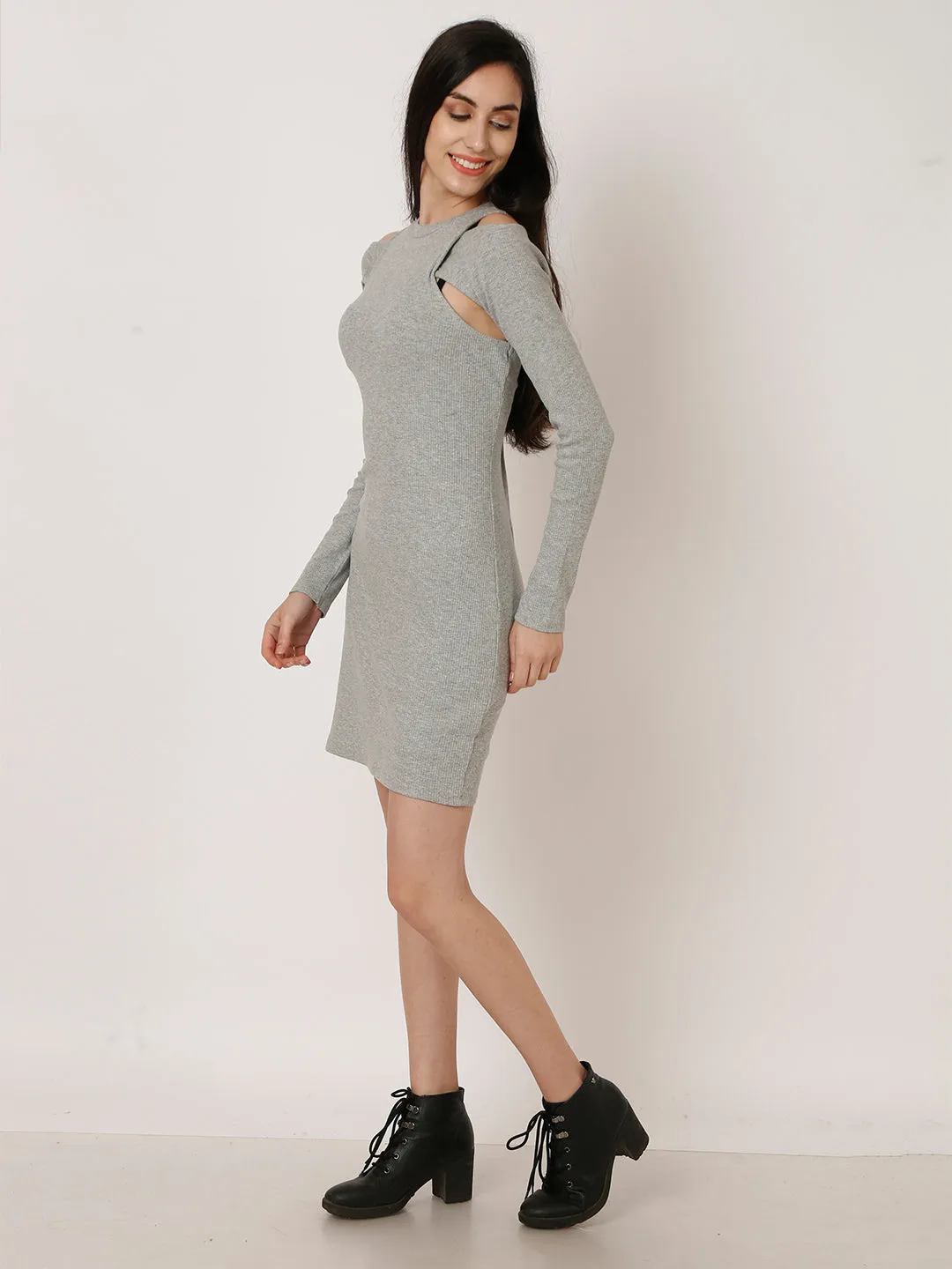 Women Grey Party Dress