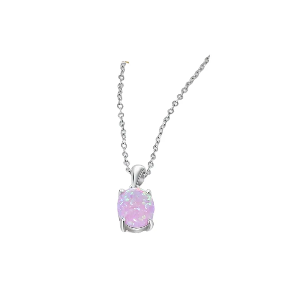 Women Milky Opal Pendants & Necklaces