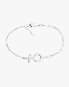 Women Unite single bracelet silver